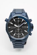 Hugo Boss Men's Watch Chronograph Globetrotter Blue PVD - HB1513824